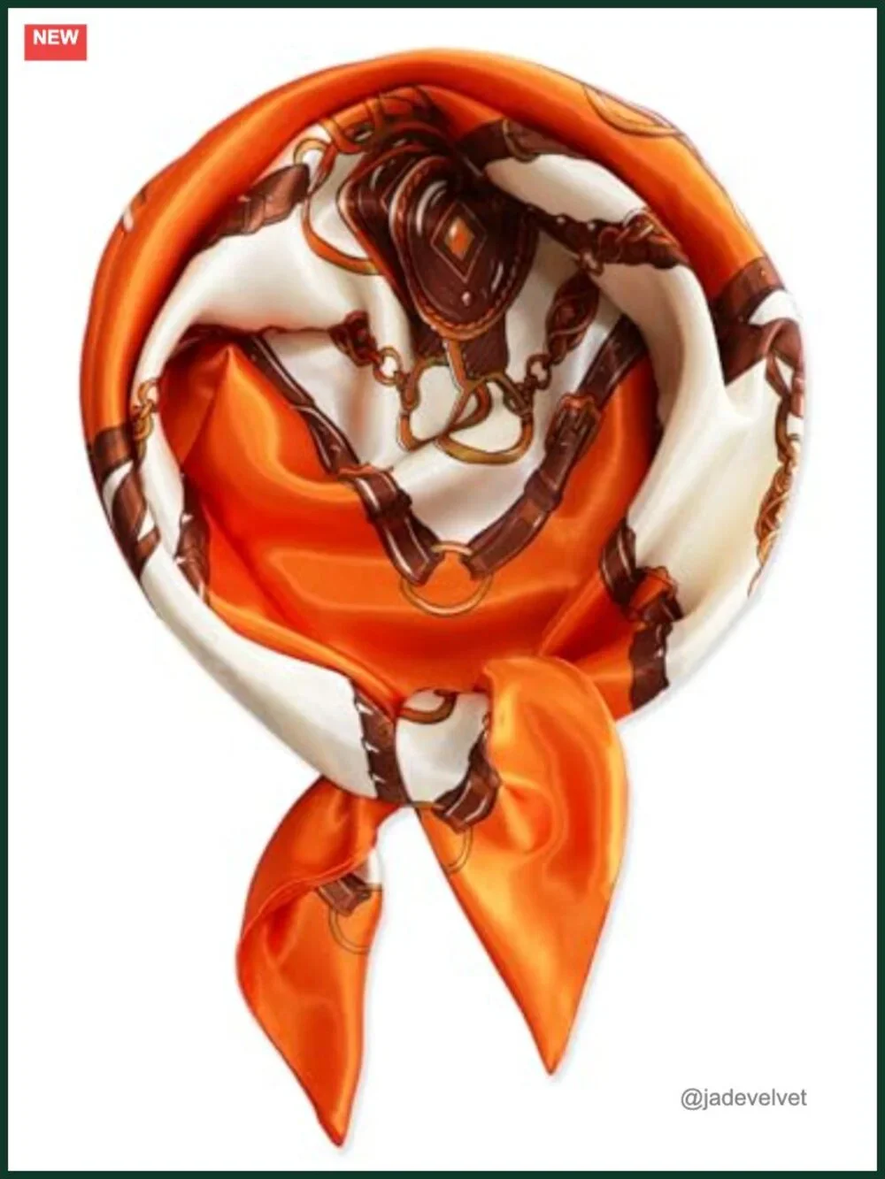 Satin Head Scarf for Women, Silk Feel 35x35
